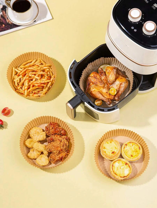 100 броя Маслоустойчиви хартиени кошнички за Air Fryer