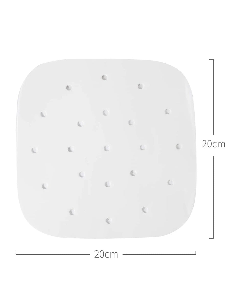 Комплект 30 бр Air Fryer бели хартиени подложки за печене с дупчици