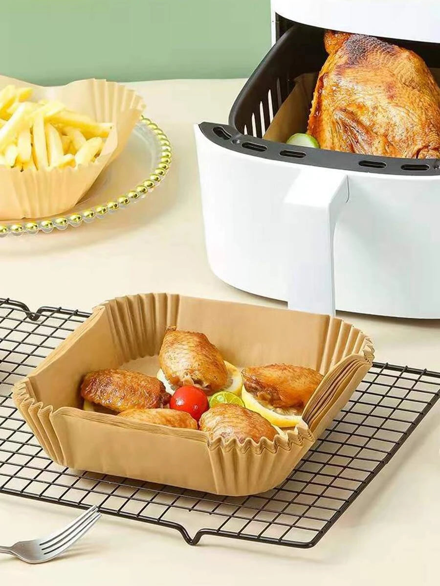 Квадратни хартиени кошнички за печене за Air Fryer