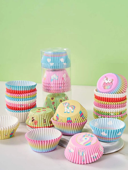 100 броя Хартиени кошнички за мъфини