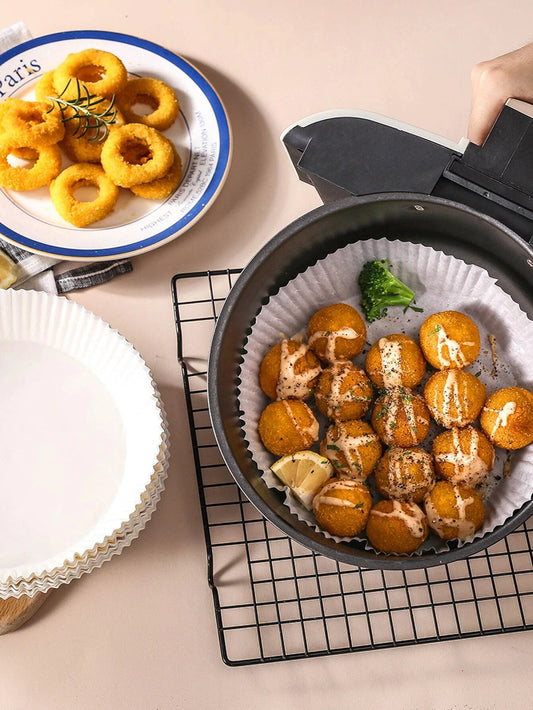 100 броя Хартиени кошнички за Air Fryer Solid Air Fryer Pot Liner